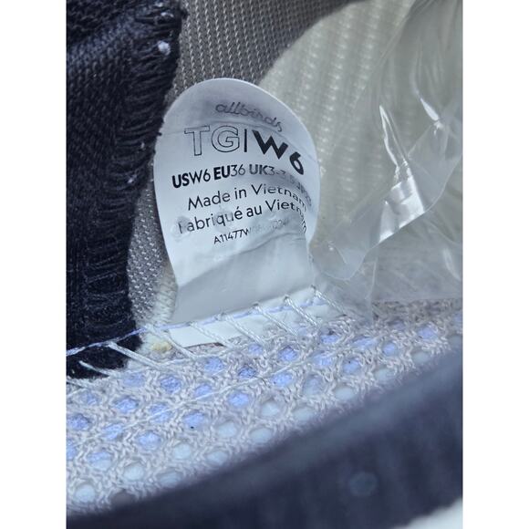 Allbirds Women's Tree Gliders White Sneaker Size 6 (MISSING INSOLES) - Picture 11 of 11